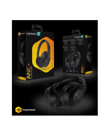 Connect It Hyperbass Anc Czarny (HHP3020BK) nr 1