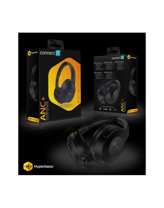 Connect It Hyperbass Anc Czarny (HHP3020BK) główny