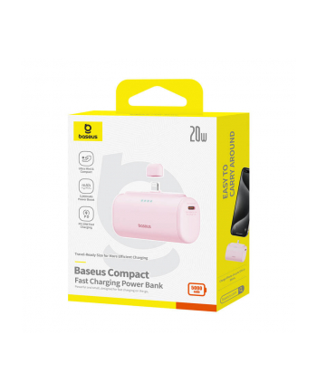 Baseus Os Compact Ip 5000Mah 20W Różowy 5000 Mah nr 2