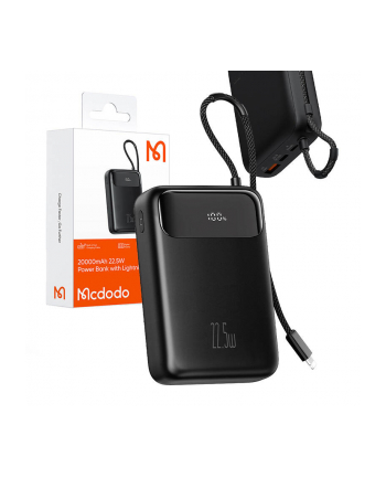 Mcdodo Powerbank 20000Mah Z Wyświetlaczem Usb Usb-C 22,5W + Kabel Lightning nr 1