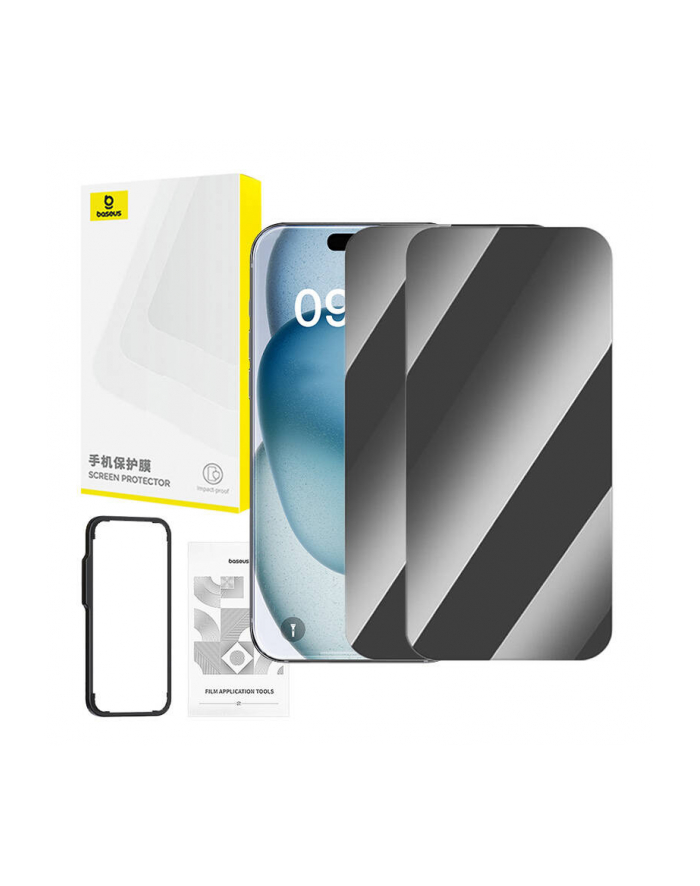 Baseus Szkło Prywatyzujące Superior Dla Iphone 15 Plus główny