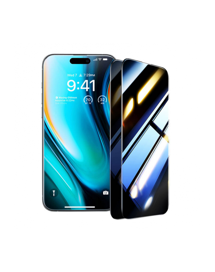 Torras Ochronne Wytrzymałe Szkło Hartowane Prywatyzujące Iphone 16 9h+ główny