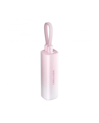 Vention Powerbank 5000Mah Fhwr0 20W Kabel Usb C Do Lightning Różowy