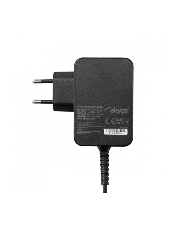 akyga Zasilacz 65W USB-C PD 3.0 20V/3-3.25A główny