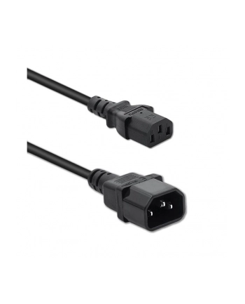 QOLTEC 50457 Kabel zasilający do UPS IEC C13/C14 3x0.75mm 1m