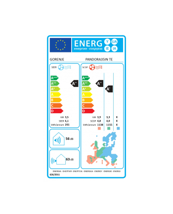Klimatyzator Split Gorenje PANDORA35IN TE01 nr 2