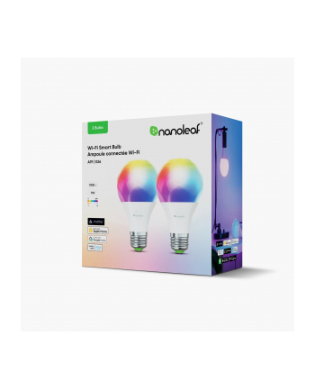 Nanoleaf Essentials Smart Bulbs zestaw 2 żarówek RGB E27 Matter BT LED nr 1