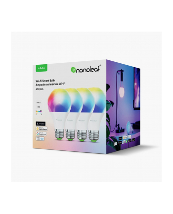Nanoleaf Essentials Smart Bulbs zestaw 4 żarówek RGB E27 Matter BT LED nr 1