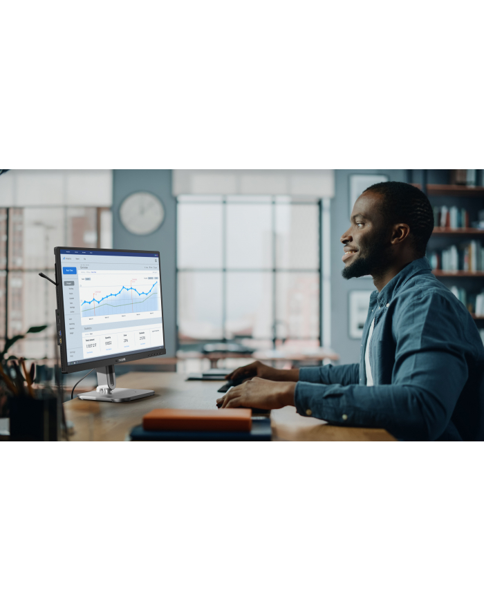PHILIPS 24B2N4200/00 23.8inch 1920x1080 VGA HDMI DP USB główny