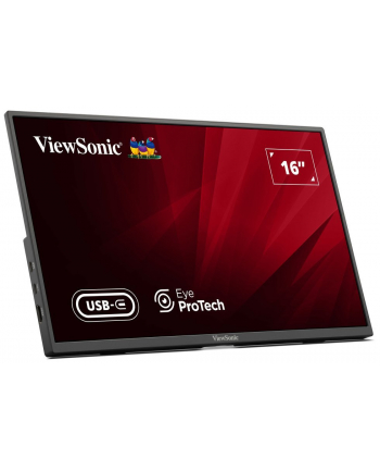 VIEWSONIC VA1650 16inch 3840x2160 1920x1080 SuperClear IPS portable monitor mini HDMI 2xUSB type C pczerwonyective sleeve case nr 2