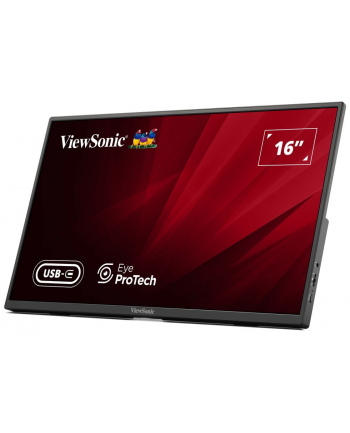 VIEWSONIC VA1650 16inch 3840x2160 1920x1080 SuperClear IPS portable monitor mini HDMI 2xUSB type C pczerwonyective sleeve case nr 1