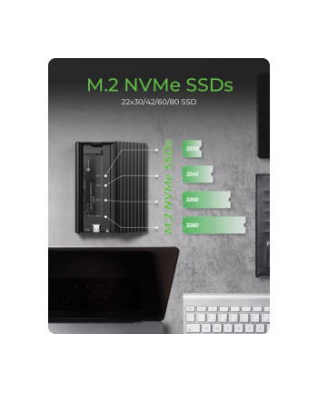 icybox Obudowa IB-1917M-C32a NVMe USB 3.2 Gen 2x2,  20 Gbit/s nr 1