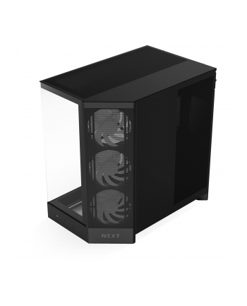 NZXT Obudowa H9 Flow 2025 Midi tower z oknem czarna