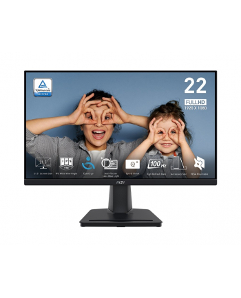 msi Monitor PRO MP225    21.5 cala/LED/FHD/Flat/100Hz/Czarny nr 1