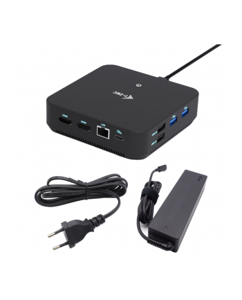 i-tec Stacja dokująca USB-C DP Dual HDMI Power Delivery 100W + Uniwersalna Ładowarka 100W nr 1