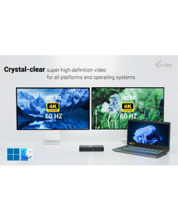 i-tec Stacja dokująca Universal Intelligent Dual Display Docking Station Power  Delivery 100W nr 2