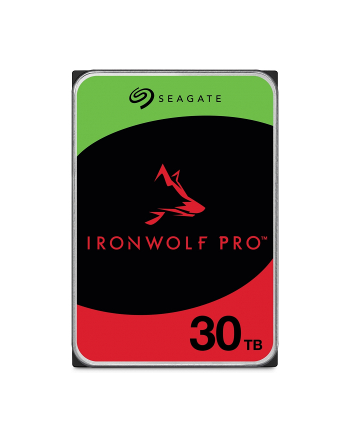 SEAGATE Ironwolf PRO Enterprise NAS HDD 30TB 7200rpm 6Gb/s SATA 256MB cache 8.9cm 3.5inch 24x7 for NAS RAID Rackmount systems BL główny
