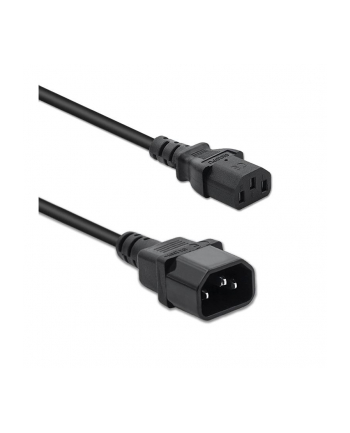 QOLTEC 50459 Kabel zasilający do UPS IEC C13/C14 3x1.0mm 1.5m nr 1