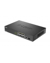 D-LINK 8 Gigabit PoE/PoE+ ports And 1 Gigabit port And 1 SFP port Metallic 125W PoE budget - nr 12