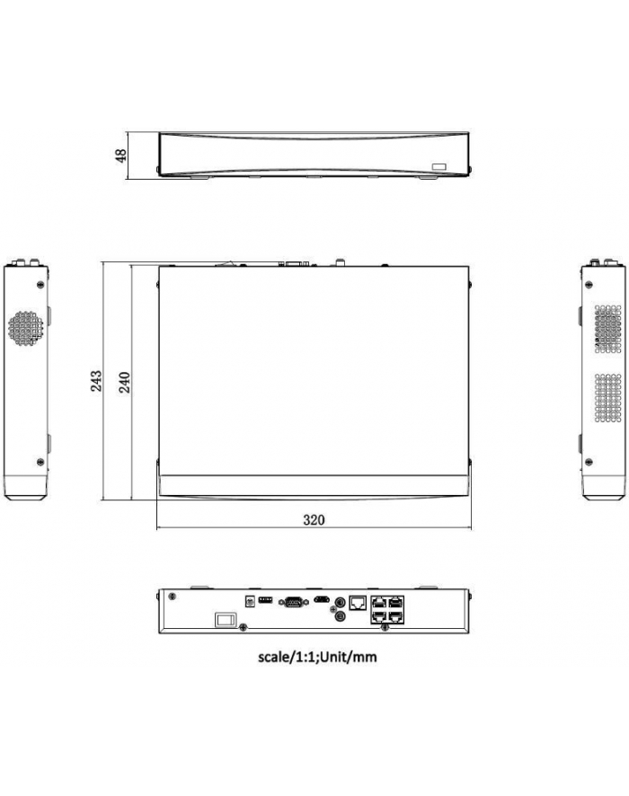 Hikvision Rejestrator Ip Ds-7604Nxi-K1/4P(D)/Alarm4+1 (DS7604NXIK14PDALARM4+1) główny