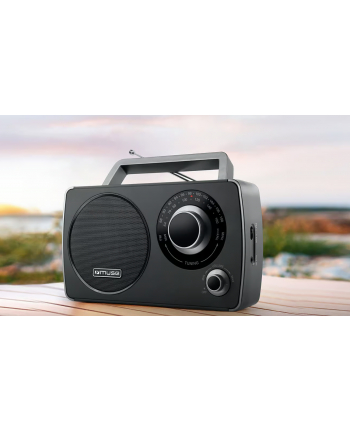 Muse Radio analogowe M-075 R z tunerem Fm/mw i głośnikiem 3'' nr 1