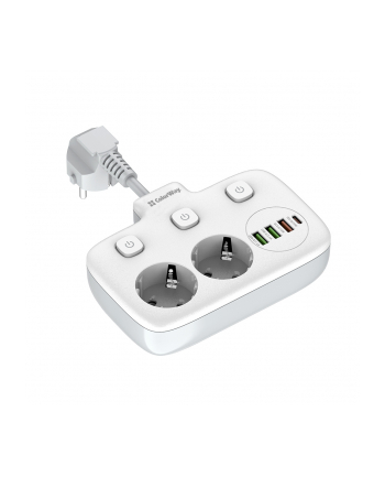 Colorway Gniazdo Zasilające Сolorway 2X220V/3Xusb-A/1Xusb-C