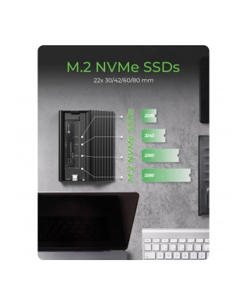 icybox Obudowa IB-1917M-C32a NVMe USB 3.2 Gen 2x2, 20 Gbit/s