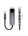 qoltec HUB Adapter USB-C 5w1 | USB-C PD 100W | 2xUSB | HDMI 4K | RJ45 - nr 3