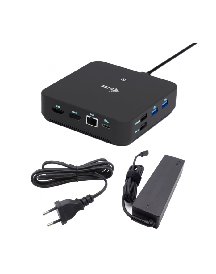 i-tec Stacja dokująca USB-C DP Dual HDMI Power Delivery 100W + Uniwersalna Ładowarka 100W główny