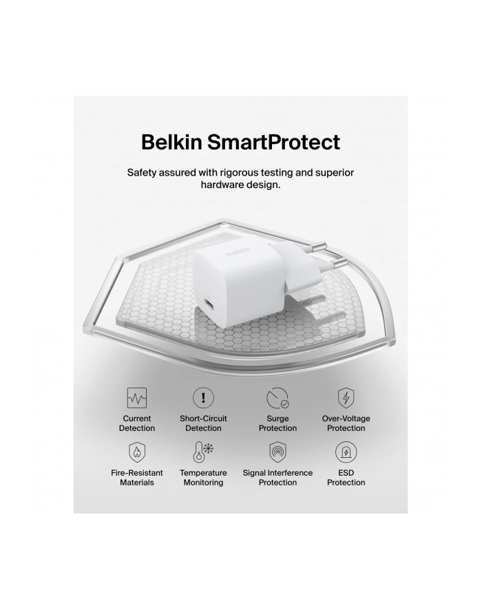 Belkin BOOST Charge 25W USB-C ws Lad.PD/PPS 1m K. WCA012kq1MWH-B6 główny