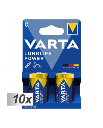 10x2 Varta Longlife Power Baby C LR 14 PU karton wewn. nr 1