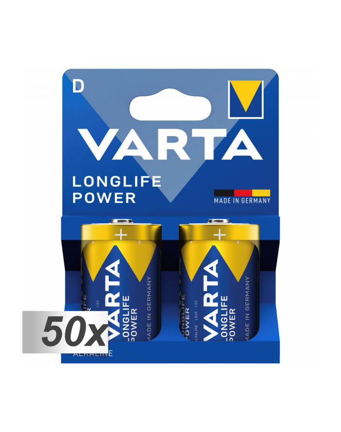 50x2 Varta Longlife Power Mono D LR 20 PU karton zbiorczy główny