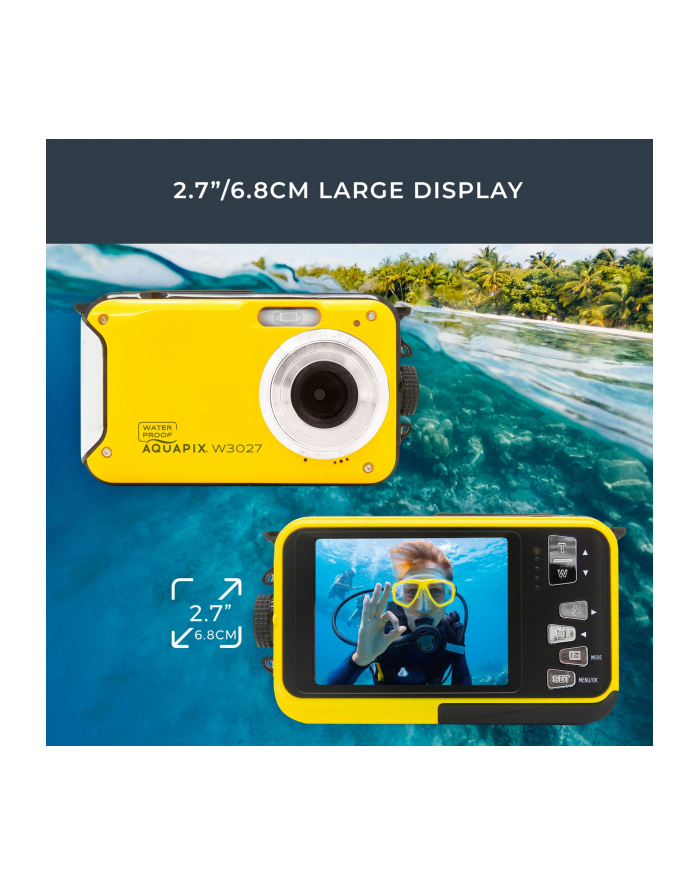 Easypix Aquapix W3027 Wave zolty główny