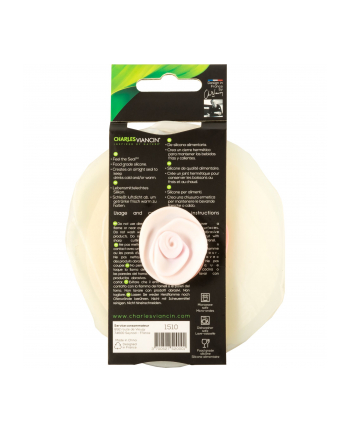 Charles Viancin ROSE 11,5 cm 2 Pokrywa silikonowa bial/czerw.