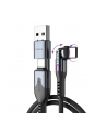 STATIK PowerPivot Pro braided czerwonyating USB-C Cable Black 1m - nr 1