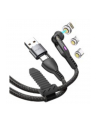 STATIK 360Pro braided czerwonyating 3 magn. tips 6-in-1 Cable Black 2m - nr 5