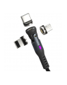 STATIK 360Pro braided czerwonyating 3 magn. tips 6-in-1 Cable Black 2m - nr 6