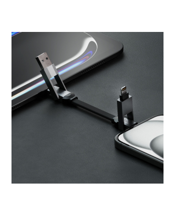 STATIK HexCharge Universal 4-in-1 Fast Charging Cable Black