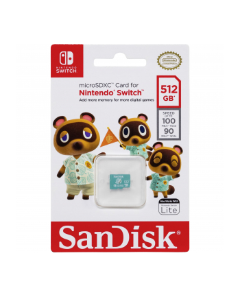 SanDisk MicroSDXC 100MB    512GB Nintendo      SDSQXAO-512G-GNCZN
