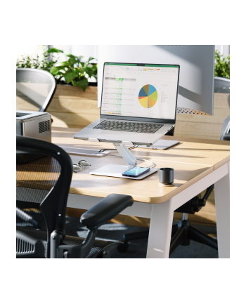 Alogic Elite Aluminum Laptop Bezprzewodowa ladowarka biala