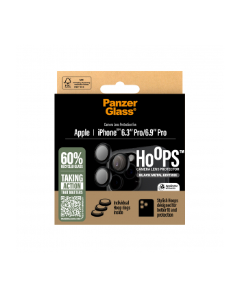 PanzerGlass Hoops Black Camera Lens Pczerwonyector iP 16 Pro / Max nr 2