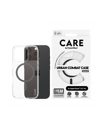 CARE by PanzerGlass Flagship Case Transp. BK MagSafe iP 16 P nr 1