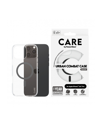 CARE by PanzerGlass Flagship Case Transp. BK MagSafe iP 16 P nr 1