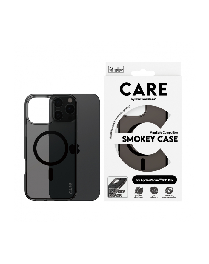 CARE by PanzerGlass Flagship Case Smokey BK MagSafe iP 16 P M główny