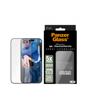 PanzerGlass Ceramic Screen Pczerwonyector iPhone 16 Plus 15 Plus nr 2