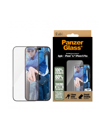 PanzerGlass Screen Pczerwonyector iPhone 16 Plus 15 Plus UWF nr 1