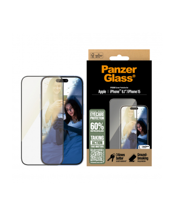 PanzerGlass EyeCare Screen Pczerwonyector iPhone 16 15 UWF nr 1