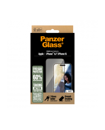 PanzerGlass EyeCare Screen Pczerwonyector iPhone 16 15 UWF nr 2