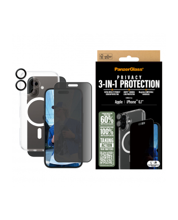 PanzerGlass 3-in-1 Privacy Ptotection Bundle iPhone 16 nr 1