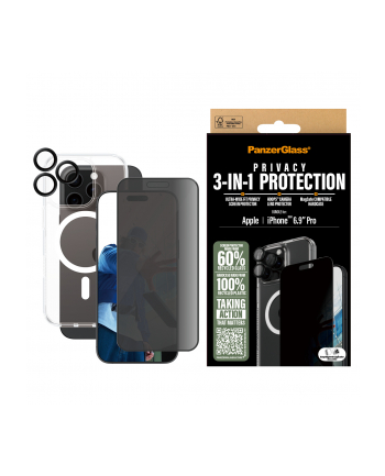 PanzerGlass 3-in-1 Privacy Pczerwonyection Bundle iP 16 Pro Max nr 2